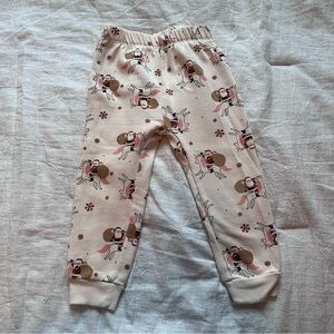 PL Kids Cream Colored Santa Clause Sweat Pants Size 3T